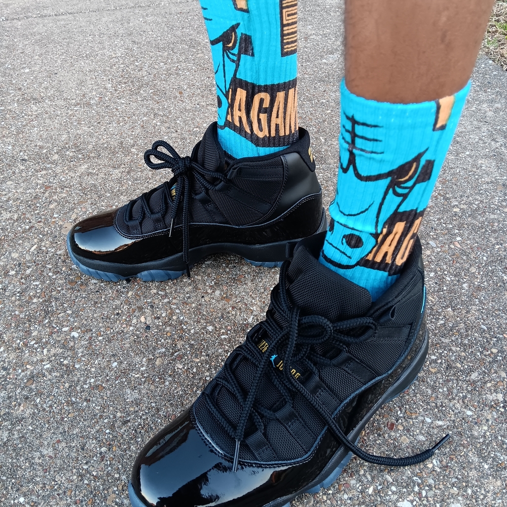 Gamma Blue 11s Socks - Picture 2 of 5